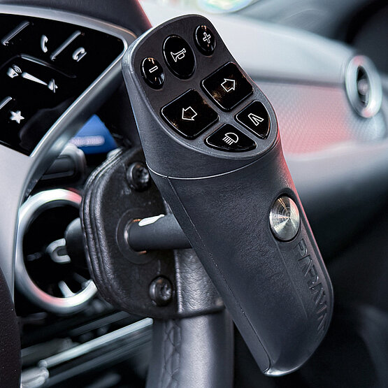 Aluminum Steering Wheel Spinner Knob - POW MIA Flag Design (Red, White, Blue) 4 thumbnail image