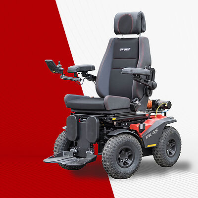 Key visual PR4X power wheelchair