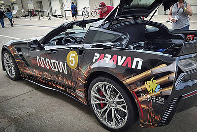 Corvette ZR06 steuern über Kopfbewegungen SAM Car Projekt gemeinsam mit Arrow Industries