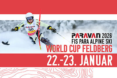 Official poster for the 2026 Paravan FIS Paraski World Cup at Feldberg