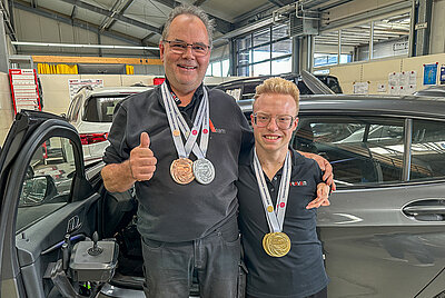 PARAVAN technician customizing a vehicle – insight into the workshop for barrier-free mobility solutions.