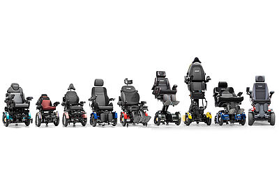 Range of PARAVAN electric wheelchairs – innovative mobility solutions for people with disabilities.