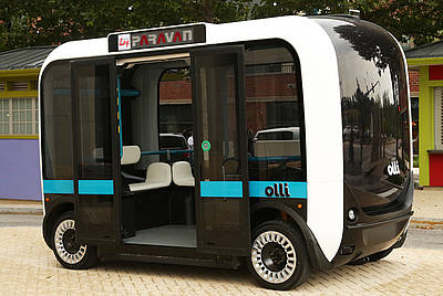 Autonomous Paravan Ollie shuttlebus 