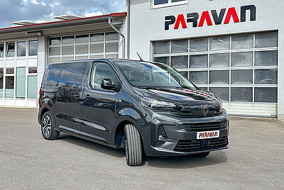 PARAVAN converted van in front of the mobility park in Aichelau.